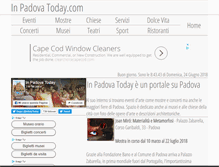 Tablet Screenshot of inpadovatoday.com